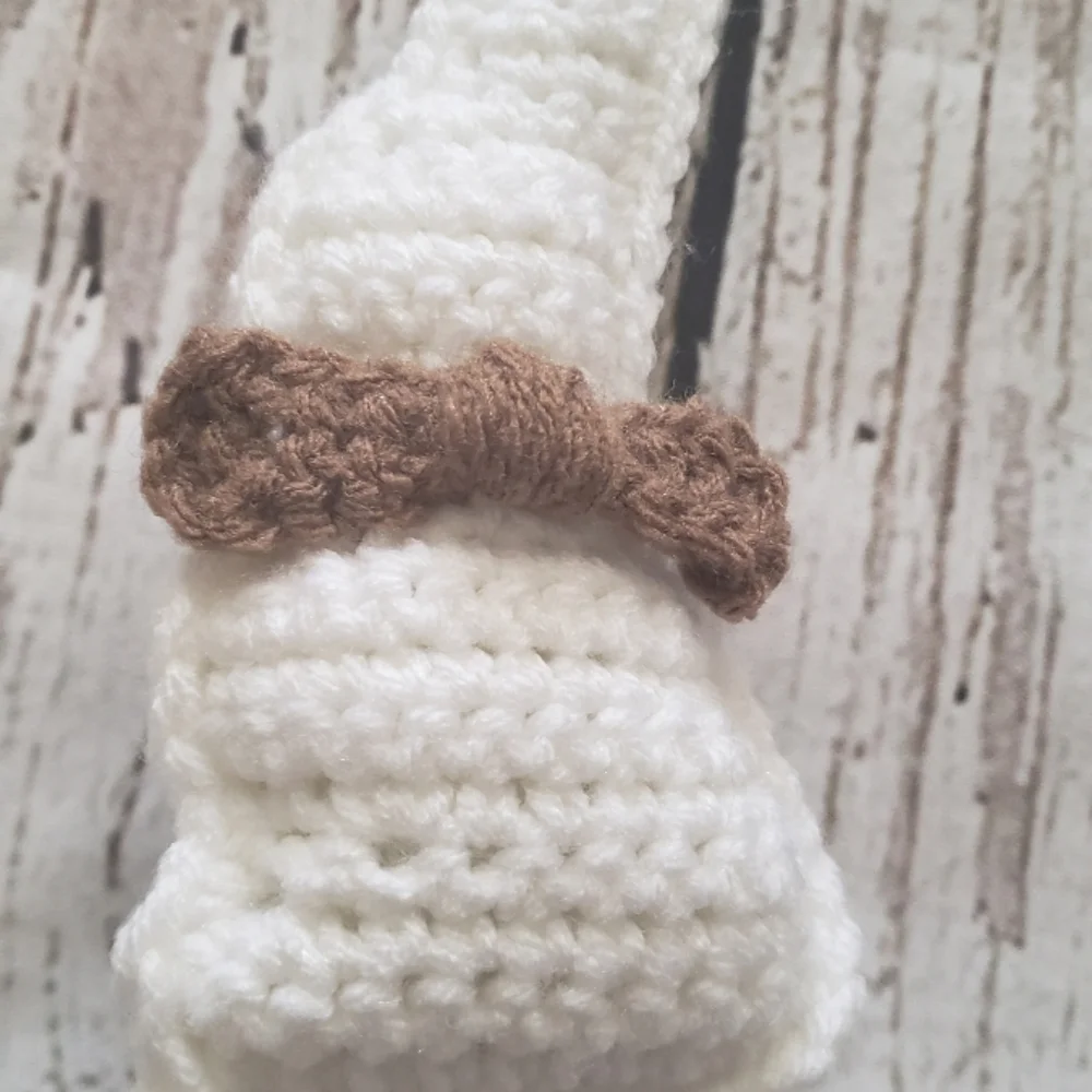 White Crochet Chocolate Bunny